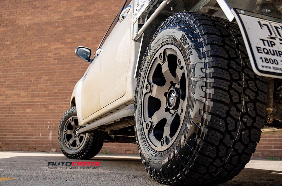 TOYOTA HILUX 4WD BEAST BLACK MACHINED WITH DARK TINT